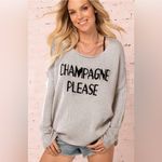 Wooden Ships Wooden Ship Champagne‎ Please Crew Knit Sweater Sz M/L Wool Mohair Beige Black Photo 1