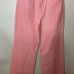 Free People We the Free Astoria pink white pinstripe wide leg pants NEW 30 Photo 0