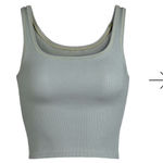 SKIMS  Ripped Tank Top - Mineral Color Photo 0