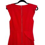 Alice + Olivia Red Verona Ruffle Dress Photo 6