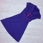 Ruby Rox  blue and red pin up style cap sleeve polka dot dress sailor style 3 sm Photo 0