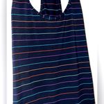 Athleta  Women's Athletic Racerback Tank Top Striped - Navy and Multicolor Size M Photo 3