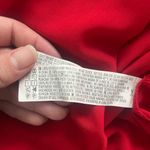 Forever 21 Red Long Sleeve Deep V Wrap Maxi Dress Women’s M Elegant Evening Gown Photo 12