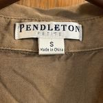 Pendleton  Petite Tan Lightweight Button Down Photo 3