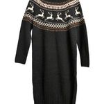 Barbour Kingsbury Knitted Sweater Dress Black Shift Long Sleeve Turtleneck 6 New Photo 0