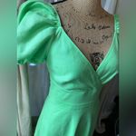 J.Crew Puff-sleeve V-neck midi dress in stretch linen blend Photo 2