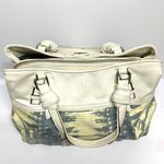 Simply Vera Snakeskin Patent Leather Handbag Purse Blue Photo 8