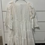 Sundance  White V Neck Mini Dress Photo 1