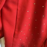 Vintage The Icing Rhinestone Crystal Embellished Blazer Jacket Size M Red Size M Photo 3