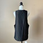 ZARA | Black & Gold Metallic Sparkle Muscle Tank Top Sz M Photo 6