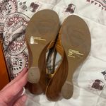 ZARA Rocket Dog brown Multicolor Plaid shell Wedge Sandals Photo 2