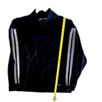 Liz & Co Black Mock Neck 100% Cotton Blend Knit Sweater Large Grunge Photo 4