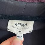 Wilfred Montesson Crepe Moto Jacket Sz 2, Maroon/Black Colorblock EUC Photo 2