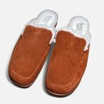 Franco Sarto  Barris 2 Cognac Faux Fur Lined Slip On Mules women size 9 Photo 1