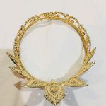 New Ruby and Diamond Rhinestone Gold Metal Crown Tiara Custom Wedding Bridal Red Photo 8