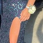 Von Maur  Blue Dress Sparkly Prom Photo 3