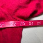 Talbots Raspberry Fuschia Pink Pima Cotton Bend Cardigan Sweater 1X Plus Photo 6