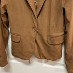 Sincerely Jules Rust Brown Faux Suede Blazer‎ Women's S Lined Size 4 Photo 5