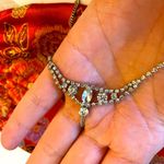 David's Bridal Silver & Rhinestone Hair Headpiece Vintage-Inspired Design wedding special bride Photo 0