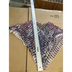 One World Top Medium Bohemian Paisley Sheer Poncho Blouse Festival Photo 5