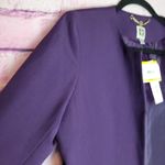 Anne Klein  BLACKBERRY CORDIAL OPEN FRONT WORK CAREER DRESS LONG LENGTH JACKET M Photo 3