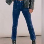 Free People NWOT High Time Velvet Kick Flare Cropped Pants Photo 1