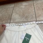 Halara  NWT Cream Wide Leg Cargo Pants Flex Denim Beige STRETCH  Stitch Size S Photo 4