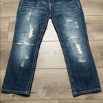 Miss Me  Low Rise Cropped Distressed Stretch Blue Jeans Size 28 Photo 2