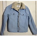 Empyre Light Blue Corduroy Sherpa Lined Jacket Size XS Photo 0
