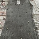 Out From Under UO Gray Rayon Metal Decoration Tank Top Maxi Dress, size XS Photo 4