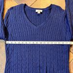 Ann Taylor  LOFT Women’s Blue Pull-on V-neck  Sweater XL Photo 6