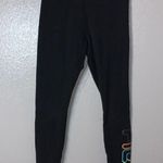 FILA  black colorful logo ankle length athletic leggings Photo 0