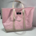Ralph Lauren Vintage Polo Sport  Baby Pink Canvas Large Tote City Gym School  Bag Photo 0