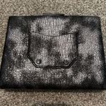 Nasty Gal Womens Charcoal Vegan Faux Leather Power Grid Studded Crossbody Bag Photo 0