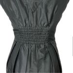 Bebe silk beaded bubble hem mini dress in black - size XS Photo 6