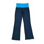 Marika Wide Leg Pants Women's Size Medium Back‎ And Blue Yoga Workout Athletic Black Photo 1