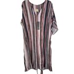 NWT Tina Jo Anthropologie Nordstrom Striped Dress Oversized Tie Size Small S Pink Photo 1