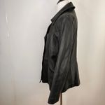 Avanti  Black Leather Women's Double Breasted Jacket Size Medium Photo 6