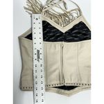 Jack Daniel's  Old No 7 Leather Women Crop Top Medium Motorcycle Fringe Biker Photo 7