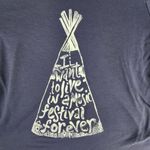 Aerie Music Festival Graphic T-Shirt Size M Navy Blue Top Tee Photo 2