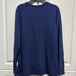BUTTER SOFT Womens Pullover Tee Navy Top Long Sleeve Blue Size M Photo 3