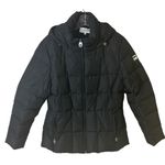 Calvin Klein XL Lined Womens Black Puffer Jacket With Hood Front Zip Closure Photo 0