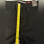 Celebrity Pink The Deb Organic Cotton Skinny Hi Rise Black Raw Hem Jeans NWT Photo 5