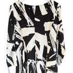NWT IC by Connie K Black White Abstract High Low Hem Tunic Dress / Top Medium Photo 9