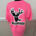 Bucked Up Neon Pink Short Sleeve Graphic Tee Size Large Photo 2