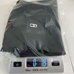 J.Crew NWOT women’s black silver metallic sleeve zip up blouse top large Photo 6