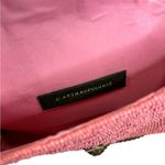 Anthropologie  Beaded handbag clutch cross body floral pink new Photo 5