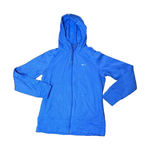 Nike Women's Size M Therma- Fit Full Zip Fleece Lined Blue Hooded Jacket Photo 0