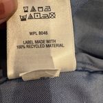 On 34th Belted Double Breasted Long Trench Coat Womens Large Blue Spring Classic Photo 6