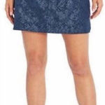 Orvis  Travel Skort Large Shattered Glass Embossed‎ print Blue Pull-On Athletic Photo 0